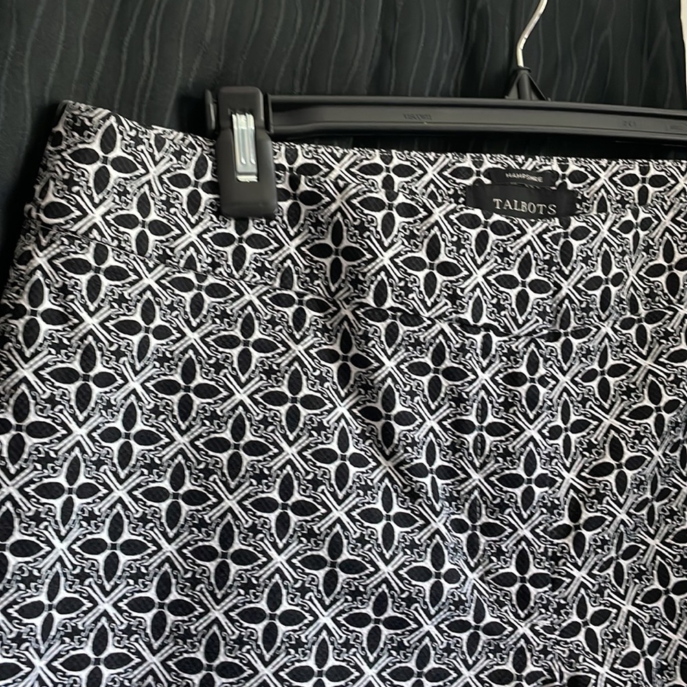 Black And White Pattern Textured Talbots Hampshir… - image 2